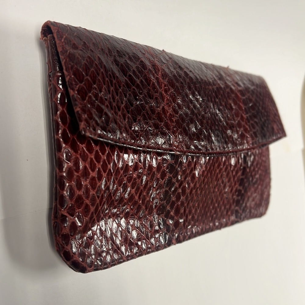 Marshall Field’s Vintage Python Snakeskin Clutch … - image 3